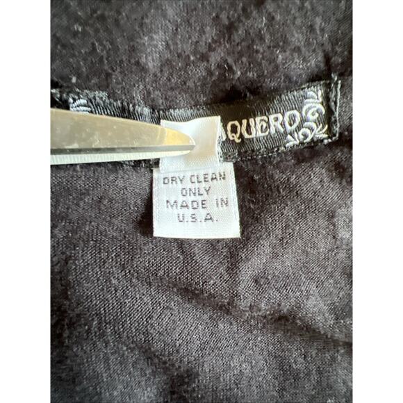 Sandra Baquero Duster Women OS Black Cardigan Open Front Maxi Jersey Witch Boho - Picture 8 of 11